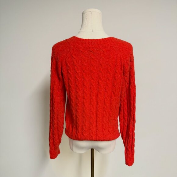 Smash + Tess Red Cable Knit Cardigan - Picture 2 of 3